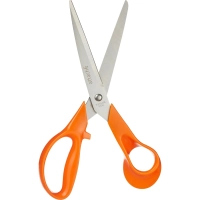 Ножницы 203 мм с пластиковыми оранжевыми эллиптическими ручками