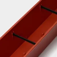 Ящик балконный для цветов, 18 л, 100&times;15&times;17 см, пластиковый, цвет терракот