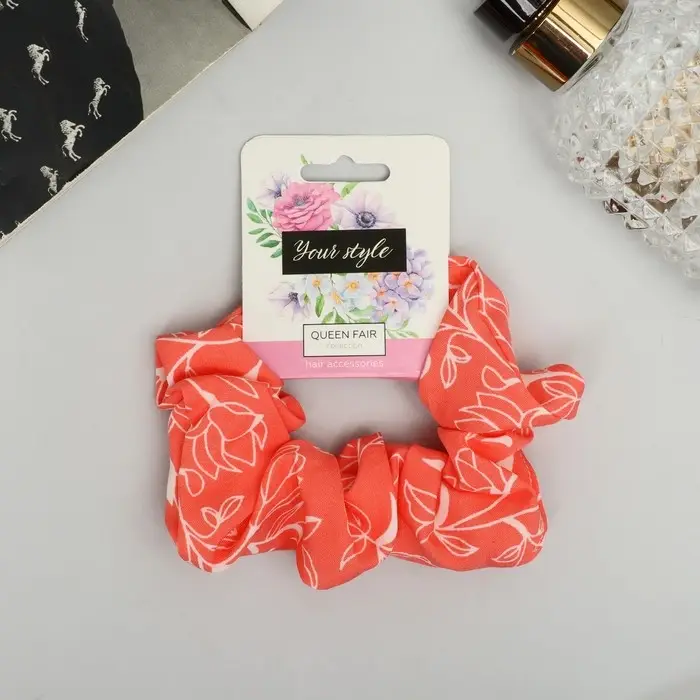 Резинка для волос "Орбита" цветение галант, 10 см, микс