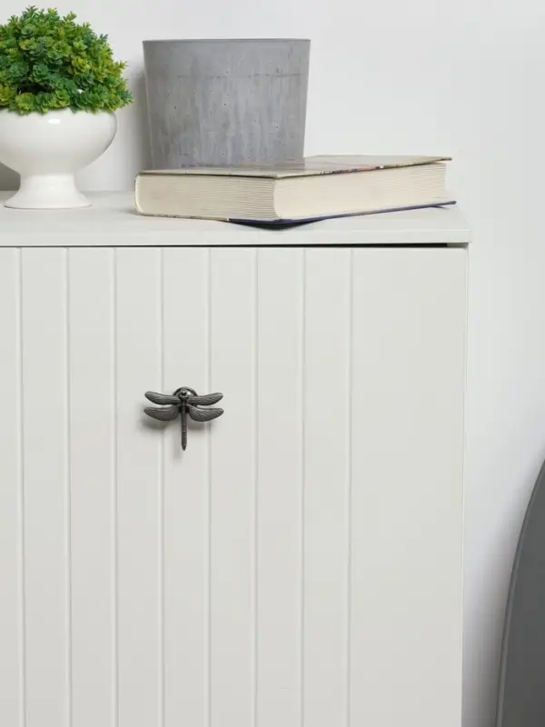 Ручка-кнопка CAPPIO PRO &laquo;Стрекоза&raquo; 47&times;60 мм, цвет старинное серебро