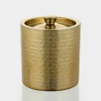 Ведро для льда с крышкой &laquo;Золото&raquo;, 14.5&times;14.5&times;18 см, нержавеющая сталь