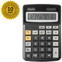Калькулятор настольный КОМПАКТНЫЙ Attache ATC-111-12C 12-ти разрядныйчерн