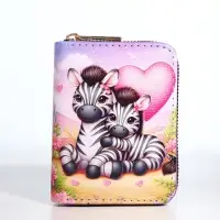 Кошелёк на молнии &laquo;Зебры&raquo;, разноцветный