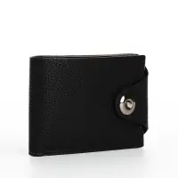 Портмоне мужское, на магните, 3 отделения, чёрное