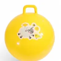 Мяч прыгун с ручкой 65 см, МИКС