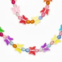 Набор детских украшений &laquo;Выбражулька. Бабочки&raquo;, 2 предмета: бусы 35 см, браслет, d=6 см, цветной