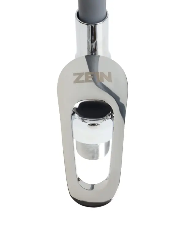 Смеситель для кухни ZEIN Z2115, однорычажный, гибкий излив, картридж 40 мм, серый/хром