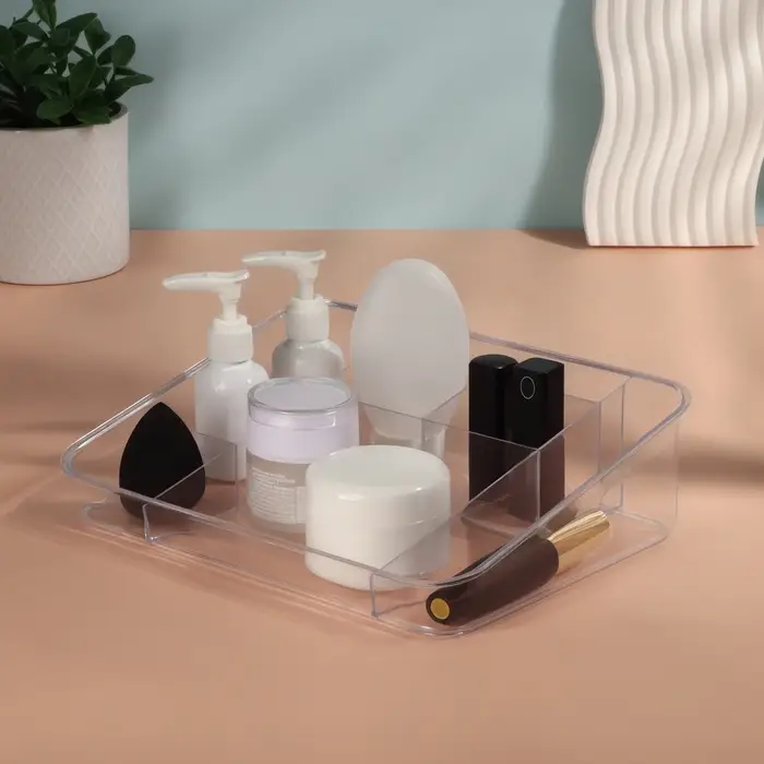 Органайзер для хранения косметики, 8 секций, 26&times;20&times;7 см, МИКС