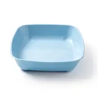 Туалет округлый, 33.5&times;25&times;6 см, без сетки, голубой