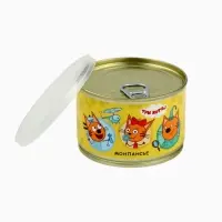 Леденцы монпансье в консервной банке &laquo;Три кота&raquo;, 100 г