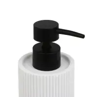 Диспенсер для жидкого мыла тм VETTA Дакота, 250мл, смола (полирезин), белый,&nbsp;6,5x6,5x16,5см