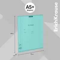 Тетрадь 24 листа в клетку, ErichKrause &laquo;Классика. CoverPrо Pastel&raquo;, пластиковая обложка, мятная