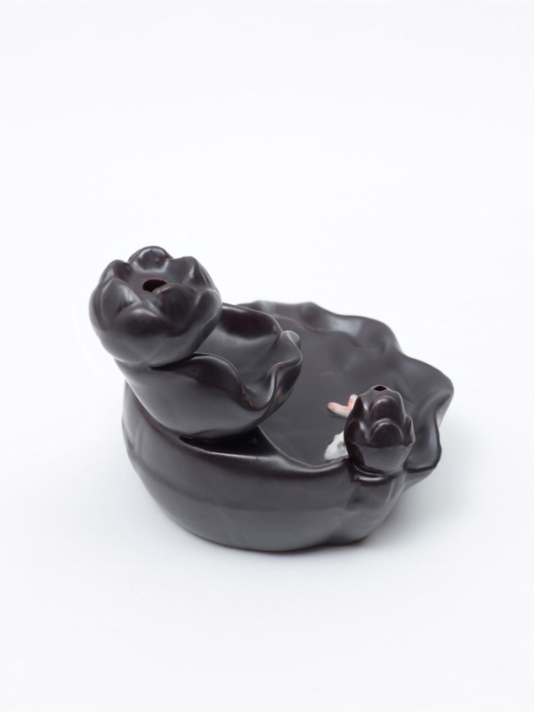 Подставка для благовоний TAKE IT EASY «Горное озеро с рыбками», набор благовоний конусы, стелющийся дым, 4.5×3.8×6см