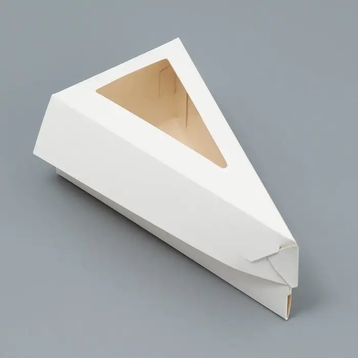 Коробка для торта с окном, кондитерская упаковка «Белая» 16 х 6 х 8 см Коробка для торта с окном, кондитерская упаковка «Белая» 16 х 6 х 8 см