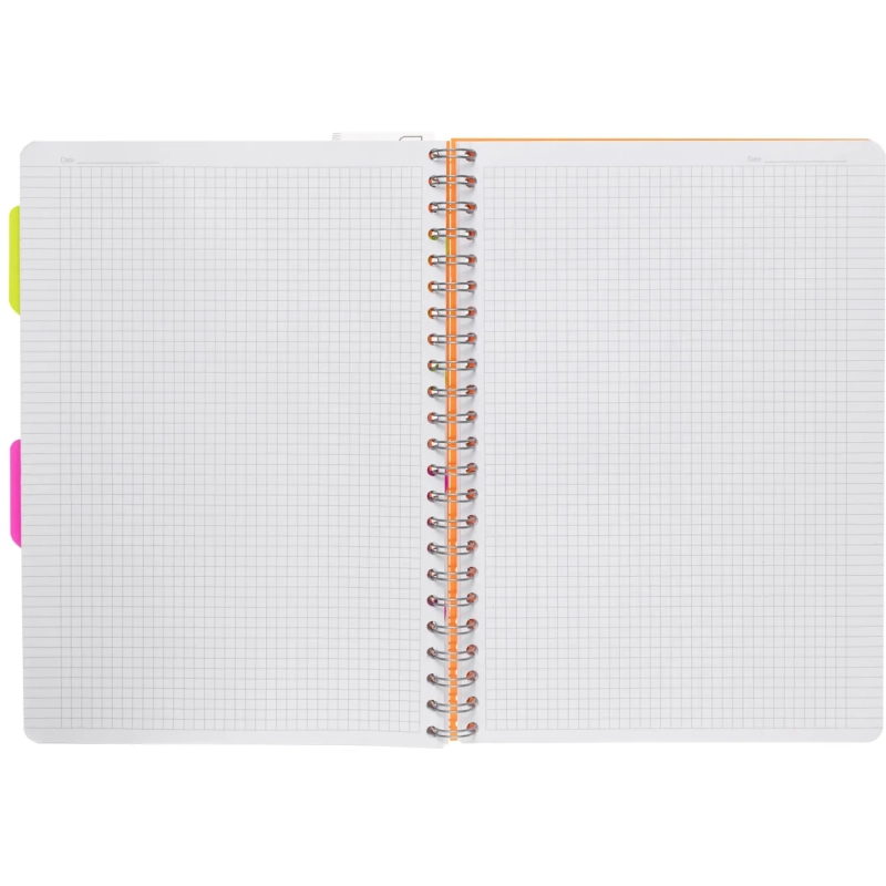 Бизнес-тетрадь А4,140 л,пласт обл, с разд,спир,ATTACHE FANTASY,оранж