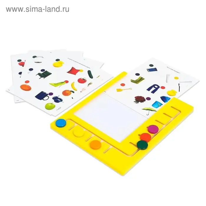 Логический планшет «Умный планшет» с карточками, 2-3 года, по методике Монтессори Логический планшет «Умный планшет» с карточками, 2-3 года, по методике Монтессори
