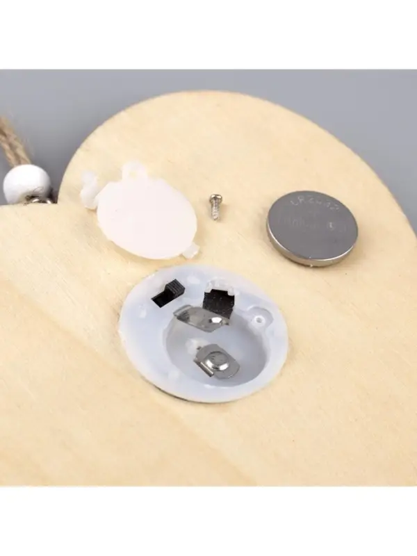 Ёлочная игрушка &laquo;Сердце в снежинках&raquo;, 13&times;13&times;1 см, 3 LED, от батареек, свечение тёплое белое