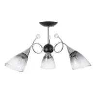 Светильник потолочный BayerLux &laquo;Марианна&raquo;, 3&times;Е27 40 Вт, чёрный, 69&times;69&times;32.5 см