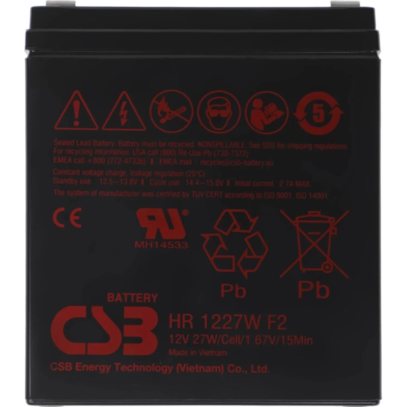 Батарея для ИБП CSB HR1227W F2 12В 6.75А.ч