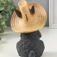 Копилка для денег &laquo;Зайчик в шляпе с бабочкой&raquo;, 19&times;13&times;12 см, серый