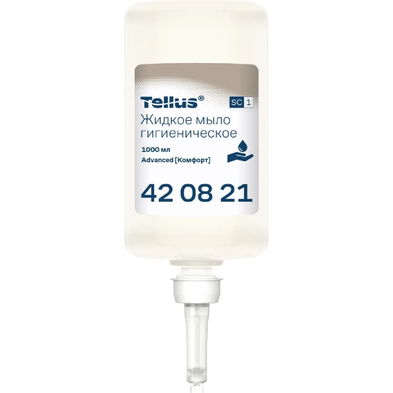 Картридж с жидким мылом Торк/Tellus S1 Прем мыло-гель 1л, 420820/420821