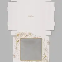 Коробка подарочная самосборная с окном &laquo;Цветы&raquo;, 19&times;19&times;3 см