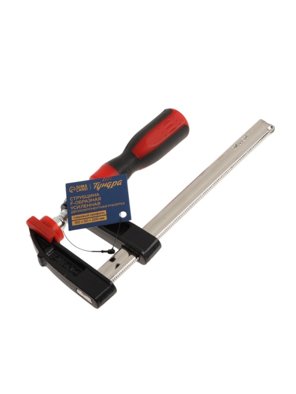 Струбцина F-образная усиленная ТУНДРА, тавровый профиль, 2К рукоятка, 150 х 50 х 200 мм Струбцина F-образная усиленная ТУНДРА, тавровый профиль, 2К рукоятка, 150 х 50 х 200 мм