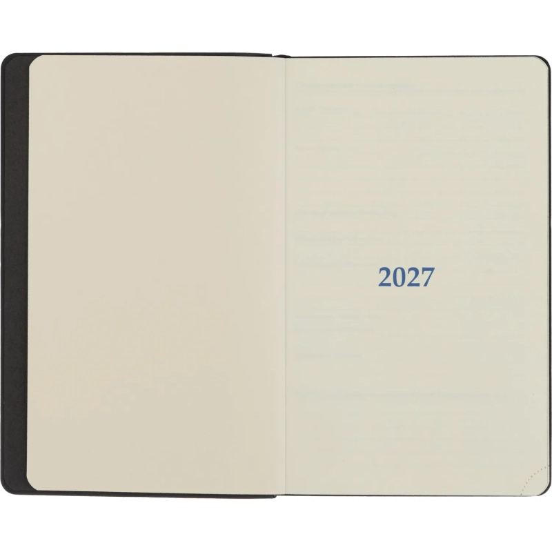 Ежедневник датированный 2027 ИМИДЖ Attache А5,168л,138x213мм,иск.кожа,черн