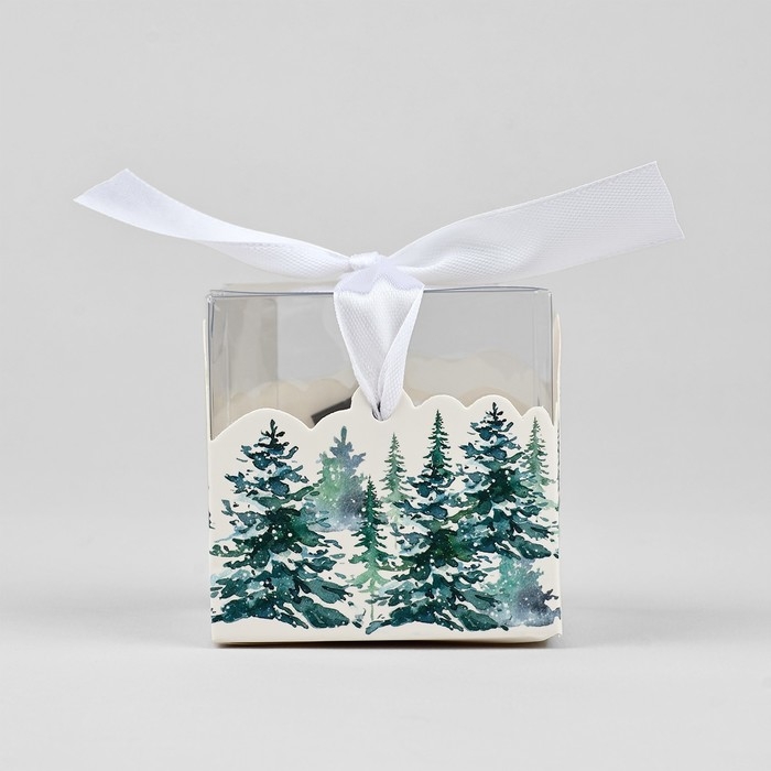 Коробка подарочная новогодняя складная «Новогодний домик», 7 х 7 х 7 см, Новый год Коробка подарочная новогодняя складная «Новогодний домик», 7 х 7 х 7 см, Новый год