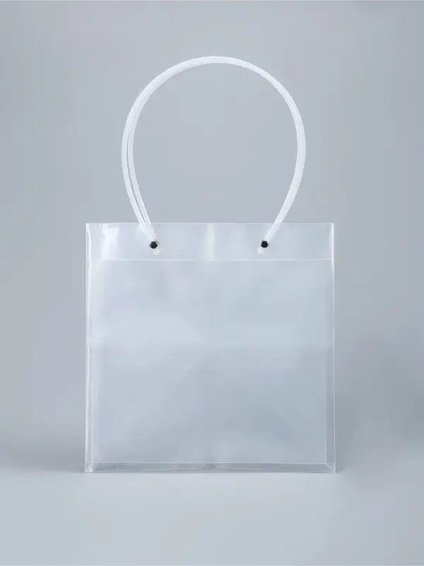 Пакет подарочный с квадратным дном, прозрачный, 25&times;25&times;25 см