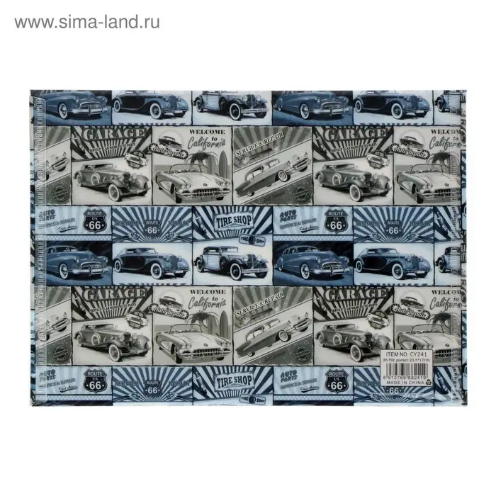 Папка-конверт на кнопке, А5, 180 мкм, МИКС Папка-конверт на кнопке, А5, 180 мкм, МИКС