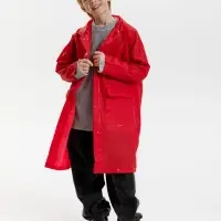 Дождевик детский RainDrop Kids, красный, 8 лет (рост 118-128)