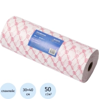 Салфетка спанлейс в рулоне 30х40, розовый, пл.50, 100шт/рул, 10290(0902)