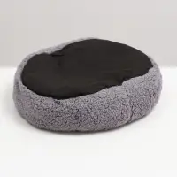 Лежанка для животных &laquo;Уют&raquo;, мягкий мех, 45&times;35&times;11 см, серая