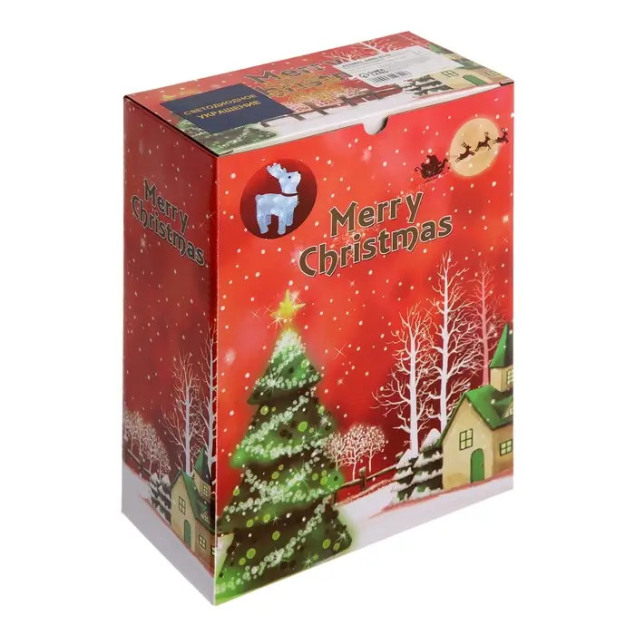 Светодиодная фигура &laquo;Олень с колокольчиком&raquo; 18&times;25&times;8 см, акрил, 20 LED, от батареек ААх2, свечение белое