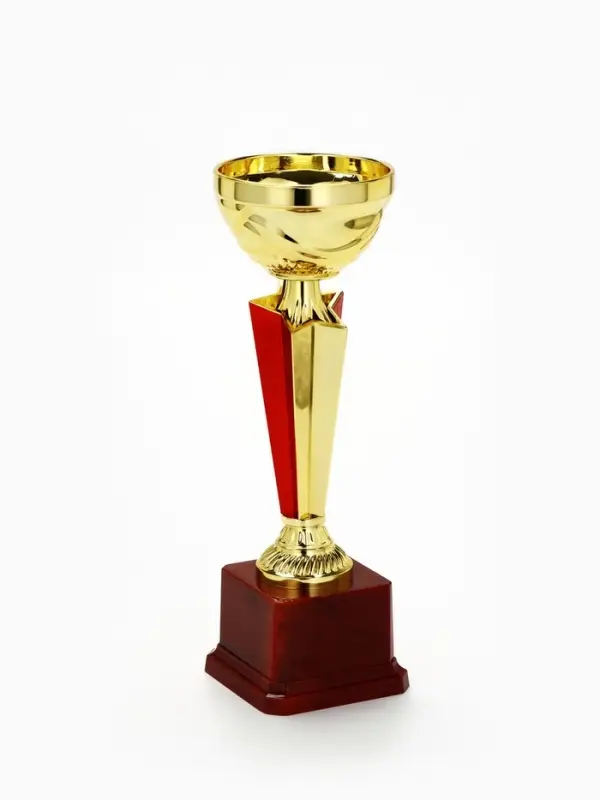 Кубок 196С, наградная фигура, золото, подставка пластик, 23.6&times;7.5&times;7.5 см