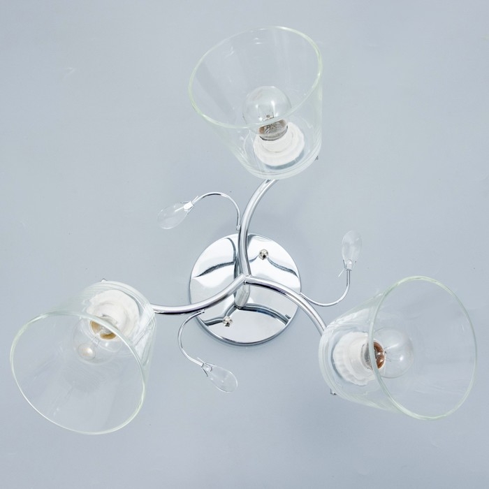 Люстра Люстра "Аиша" 3хЕ27 40Вт хром 50х50х27 см BayerLux