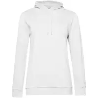 Толстовка с капюшоном женская Hoodie, белая, размер XS