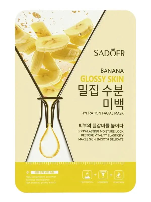 Успокаивающая маска для лица Sadoer &laquo;Банан&raquo;, 25 мл