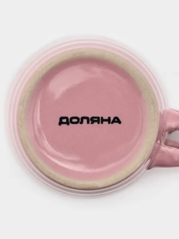 Кружка Доляна &laquo;Ноель&raquo;, 280 мл, керамика, розовая