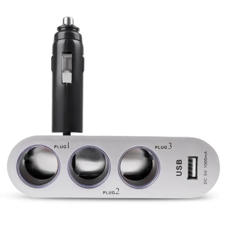 Разветвитель прикуривателя AVS 12/24 (на 3 выхода+USB) CS312U