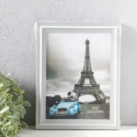 Фоторамка пластик 15х20 см "Остин" бело-серый 23,5х18,5х1,5 см