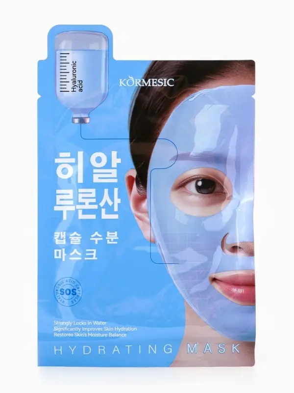 Гидрогелевая маска с гиалуроновой кислотой, успокаивающая, 35 мл