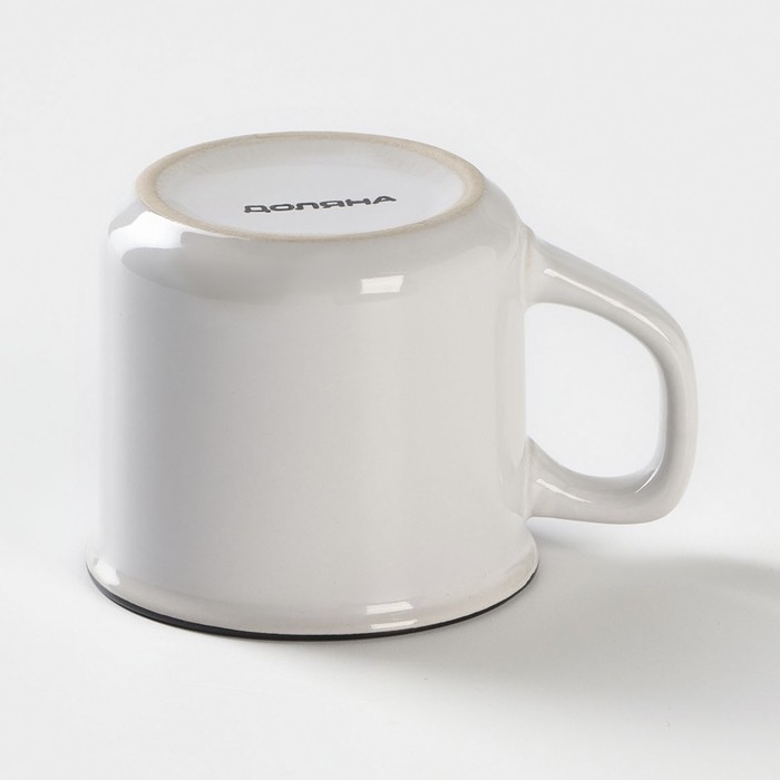 Кружка Доляна «Кофе», 165 мл, керамика, цвет белый