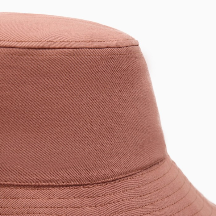 Панама двусторонняя MINAKU, цвет розовый/молочный, размер 56 Панама двусторонняя MINAKU, цвет розовый/молочный, размер 56