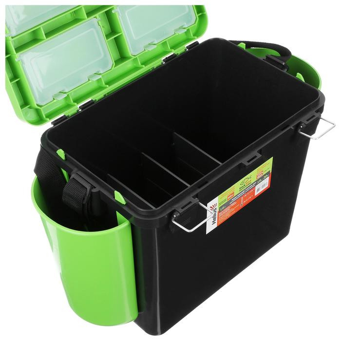 Ящик зимний Helios FishBox 19 л, односекционный, цвет зеленый Ящик зимний Helios FishBox 19 л, односекционный, цвет зеленый