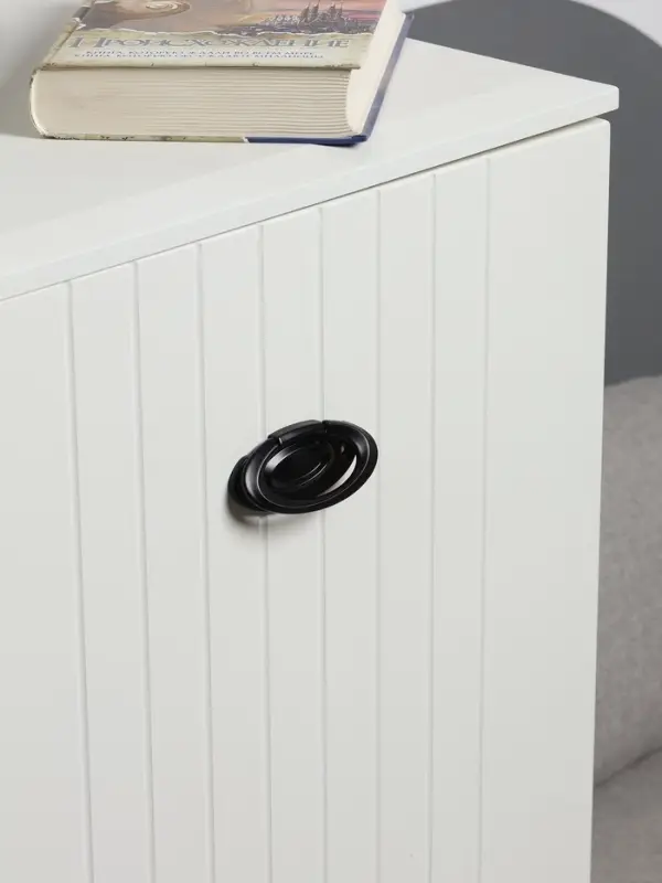 Ручка-кнопка CAPPIO RK130, мебельная, цвет черный