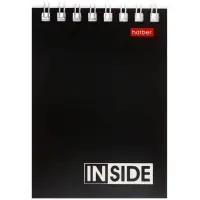 Блокнот А7 40л на гребне "INSIDE", обл мел карт 40Б7B1гр_01622 Блокнот А7 40л на гребне "INSIDE", обл мел карт 40Б7B1гр_01622