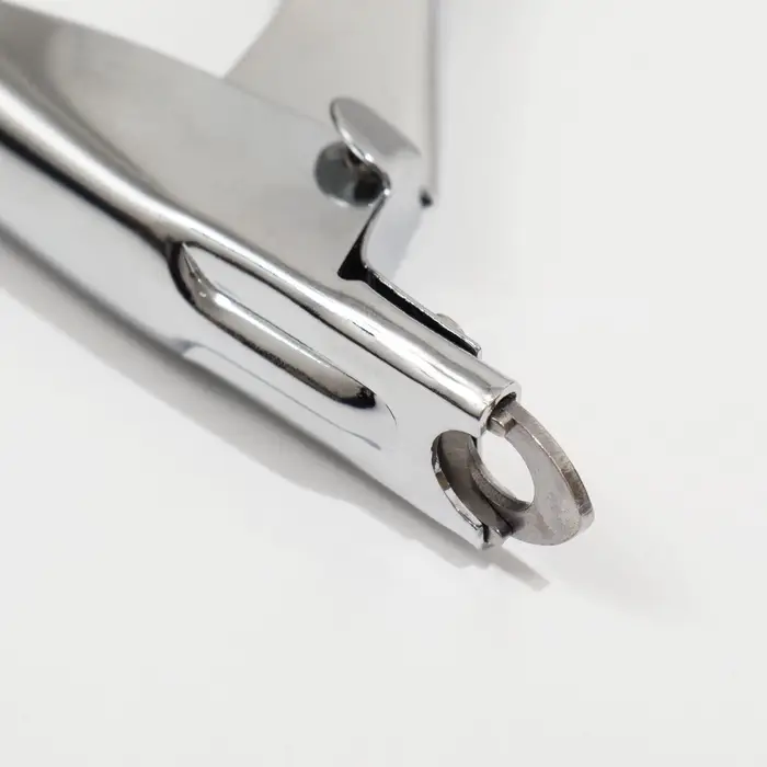 Когтерез-гильотина, 12&times;7.5&times;1.4 см, с прорезиненными ручками, эконом, цвет МИКС