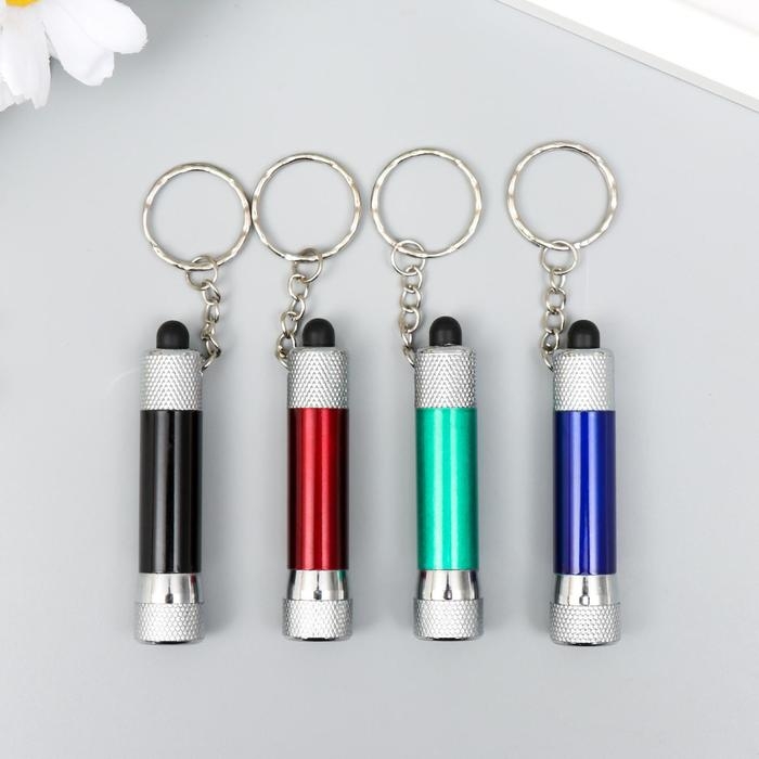 Фонарик 3 светодиода на кольце МИКС 11х1,5 см Фонарик 3 светодиода на кольце МИКС 11х1,5 см